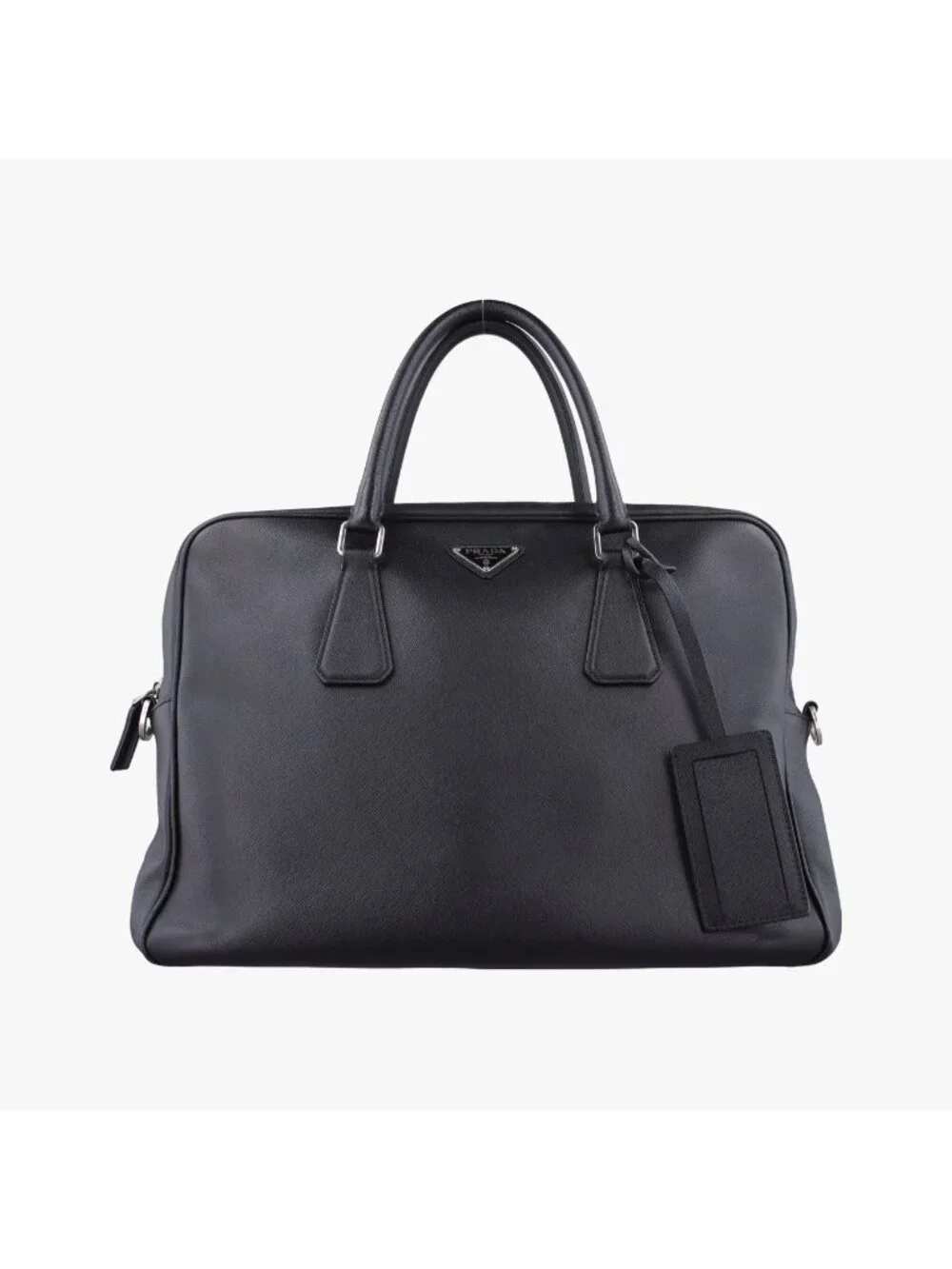 Prada Business Briefcase Black Saffiano Leather